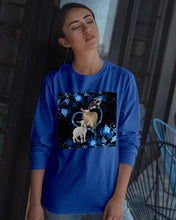Load image into Gallery viewer, Lovely Phone Case Twinkling Blue Heart Gift For Goat Lovers Unisex Long Sleeve