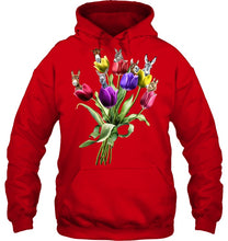 Load image into Gallery viewer, Vintage Funny Donkey With Tulip Trending For Donkey Lovers Hoodie