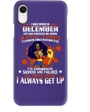 Load image into Gallery viewer, December Superwoman Life Has Knocked Me Down Birthday Meaningful Gift Phone case