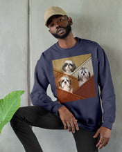 Load image into Gallery viewer, Three Cute Shih Tzu In Bag Gift For Dog Lovers Sweatshirt