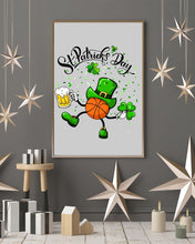Load image into Gallery viewer, Basketball Saint Patrick's Day Gift For Basketball Lovers Vertical Poster