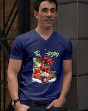 Load image into Gallery viewer, Yorkshire Terrier Loves Drinking Hot Latte Gift For Dog Lovers Guys V-Neck