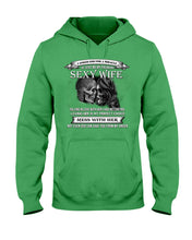 Load image into Gallery viewer, Shes Stubborn Messy And A Brat At Times Black Gift For Husband Hoodie