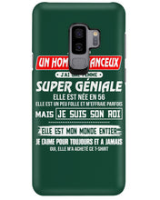 Load image into Gallery viewer, Je Suis Un Homme Chanceux J'ai Line Femme Custom Design Je Suis Son Roi Phone case