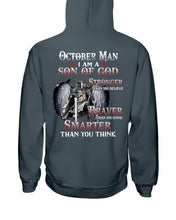 Load image into Gallery viewer, October Man Son Of God Birthday Meaningful Gift For Men Hoodie