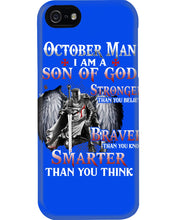 Load image into Gallery viewer, October Man Son Of God Birthday Meaningful Gift For Men Phone case