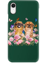 Load image into Gallery viewer, Pekingese With Peonies Gift For Dog Lovers Phone case