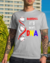 Load image into Gallery viewer, Baseball Be My DNA Gift For Sport Lovers Guys Tee