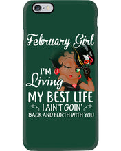 Load image into Gallery viewer, Betty Boop February Girl Living My Best Life Birthday Meaningful Gift Phone case