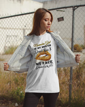 Load image into Gallery viewer, Birthday Gift For November Girl If My Mouth Doesn't Say It My Face Definitely Guys Tee