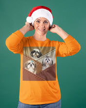 Load image into Gallery viewer, Three Cute Shih Tzu In Bag Gift For Dog Lovers Unisex Long Sleeve