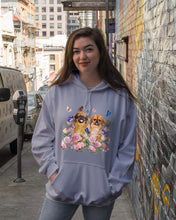 Load image into Gallery viewer, Pekingese With Peonies Gift For Dog Lovers Hoodie