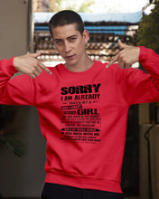 Load image into Gallery viewer, I'm Already Taken By December Sexy And Crazy Girl For Birthday Gift Sweatshirt