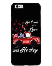 Load image into Gallery viewer, All I Need Are Love And Hockey Gift For Hockey Players Phone case