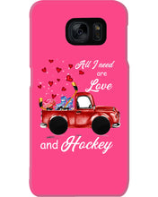 Load image into Gallery viewer, All I Need Are Love And Hockey Gift For Hockey Players Phone case