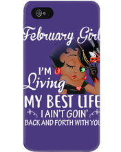 Load image into Gallery viewer, Betty Boop February Girl Living My Best Life Birthday Meaningful Gift Phone case