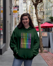 Load image into Gallery viewer, Seven Flute Rainbow Design Gift For Flute Lovers Hoodie