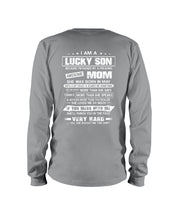 Load image into Gallery viewer, Gift For Lucky Son May Mom Loves Me So Much Unisex Long Sleeve