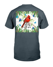 Load image into Gallery viewer, Scarlet Macaw With Butterflies I Am Always With You Gift For Lover Guys Tee