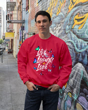 Load image into Gallery viewer, Butterfly Live Laugh Love Gift For Lover Sweatshirt