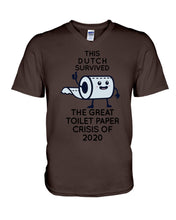 Load image into Gallery viewer, Dutch Survived The Great Toilet Paper Crisis Of 2020 For Personalized Nation Gift Guys V-Neck