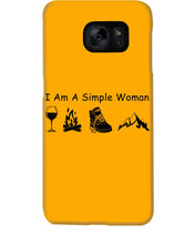 Load image into Gallery viewer, Simple Woman Loves Wine Camping Shoes And Climbing Phone case