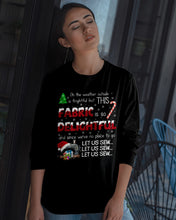 Load image into Gallery viewer, Weather Outside Frightful Sewing Let Us Sew Unisex Long Sleeve