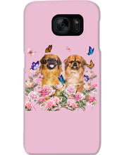 Load image into Gallery viewer, Pekingese With Peonies Gift For Dog Lovers Phone case