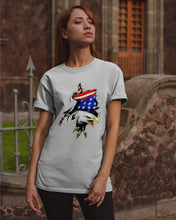 Load image into Gallery viewer, Eagle Giant Scratch USA Flag Gift For Women Guys Tee