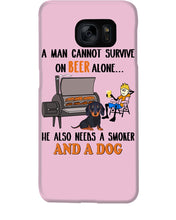 Load image into Gallery viewer, A Man Loves Beer And Dachshund Gift For Dog Lovers Phone case