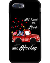 Load image into Gallery viewer, All I Need Are Love And Hockey Gift For Hockey Players Phone case