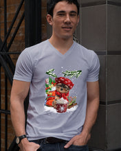 Load image into Gallery viewer, Yorkshire Terrier Loves Drinking Hot Latte Gift For Dog Lovers Guys V-Neck