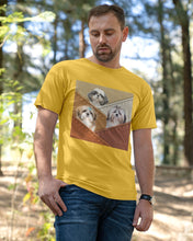 Load image into Gallery viewer, Three Cute Shih Tzu In Bag Gift For Dog Lovers Guys Tee