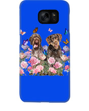 Load image into Gallery viewer, German Wirehaired Pointer With Peonies Gift For Dog Lovers Phone case