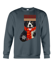 Load image into Gallery viewer, Santa Border Collie In Stock Gift For Dog Lovers Sweatshirt