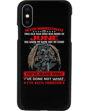 Load image into Gallery viewer, Never Underestimate This Old Man Who Was Born In June Custom Design Phone case