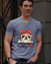 Load image into Gallery viewer, Black Phone Case Bulldog Mom Gift For Bulldog Lovers Guys V-Neck