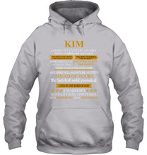 Load image into Gallery viewer, Kim Custom Name Gift A Warrior's Mentality With A Poet's Soul Hoodie