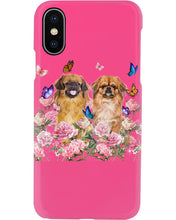Load image into Gallery viewer, Pekingese With Peonies Gift For Dog Lovers Phone case