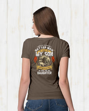 Load image into Gallery viewer, God Sent Me My Son And My Daughter Custom Design Ladies Tee