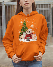 Load image into Gallery viewer, Funny Golden Retrievers Sleep In Red Boots Gift For Dog Lovers Hoodie