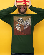 Load image into Gallery viewer, Three Cute Shih Tzu In Bag Gift For Dog Lovers Unisex Long Sleeve