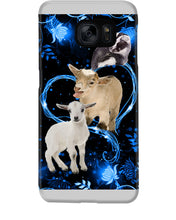 Load image into Gallery viewer, Lovely Phone Case Twinkling Blue Heart Gift For Goat Lovers Phone case