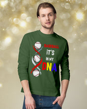 Load image into Gallery viewer, Baseball Be My DNA Gift For Sport Lovers Unisex Long Sleeve