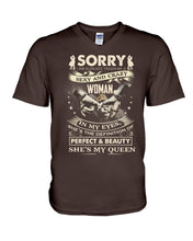 Load image into Gallery viewer, I'm Already Taken By A Sexy Crazy Woman Custom Design Guys V-Neck