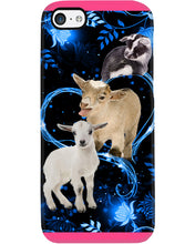 Load image into Gallery viewer, Lovely Phone Case Twinkling Blue Heart Gift For Goat Lovers Phone case