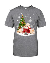 Load image into Gallery viewer, Funny Golden Retrievers Sleep In Red Boots Gift For Dog Lovers Guys Tee