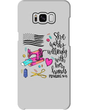 Load image into Gallery viewer, She Works Willingly With Her Hands Gift For Sew Lovers Phone case