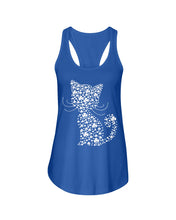 Load image into Gallery viewer, Cat With Clover Lucky Great Gift For Cat Lovers Ladies Flowy Tank