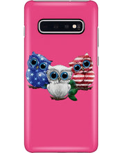 Load image into Gallery viewer, Lovely Phone Case Three Owl With US Flag Gift For Owl Lovers Phone case